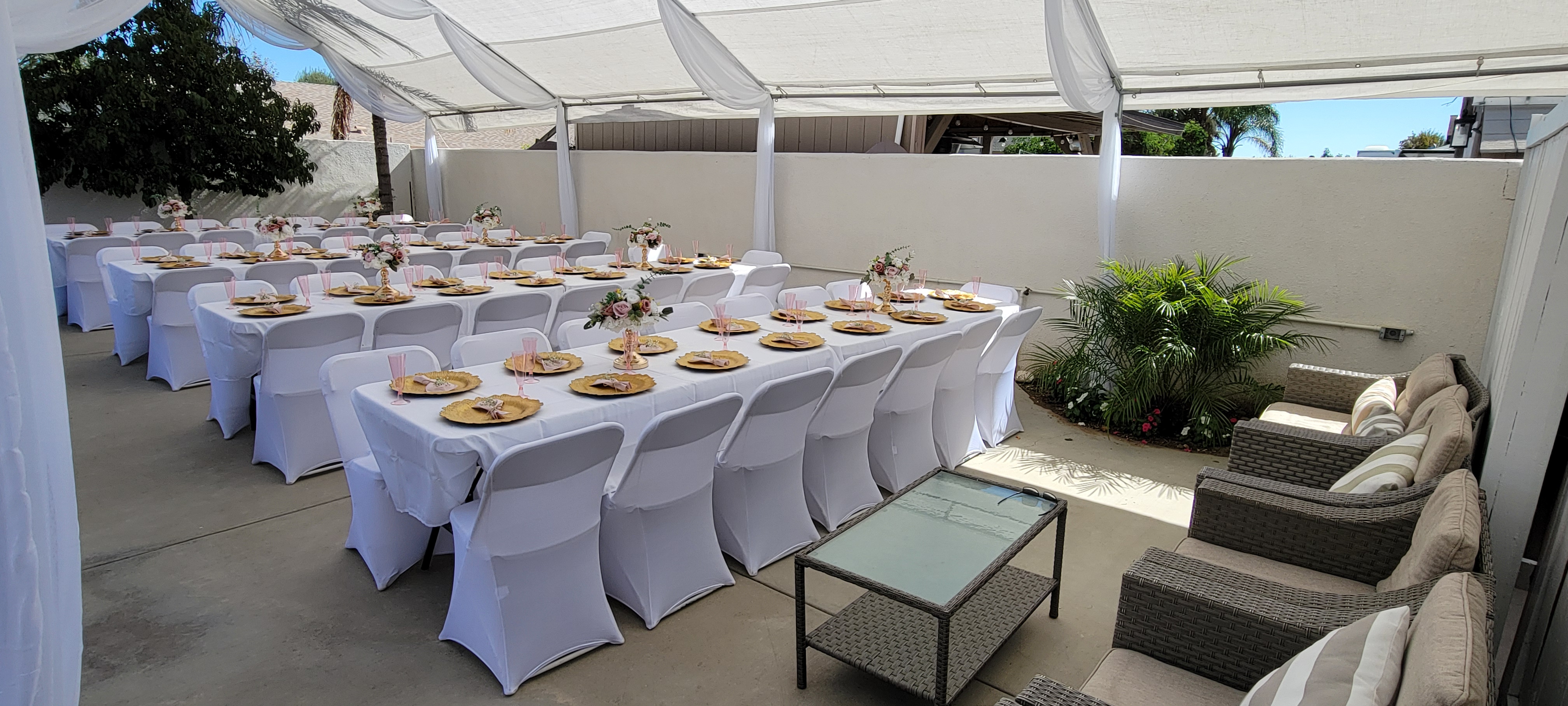 Formal dining setup